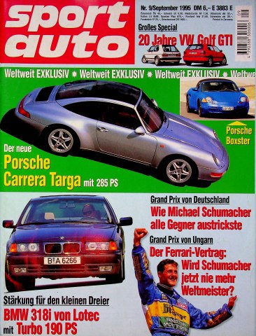 Deckblatt Sport Auto (09/1995)